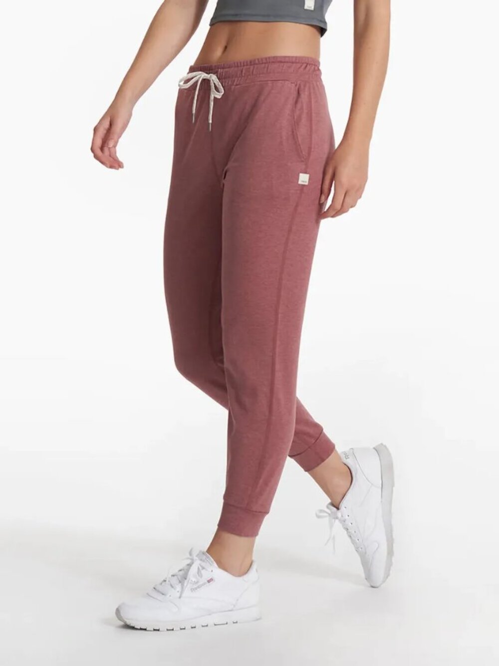 Vuori Mauve Dusty Pink "Performance Joggers" in Marsala Heather XS